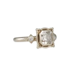 Megan Thorne - Picture Frame Ring with Radiant Cut Diamond