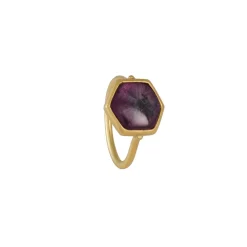 Monaka Jewelry -Trapiche Sapphire Ring