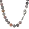 Monica Marcella – Botswana Agate Ojo Clasp Necklace