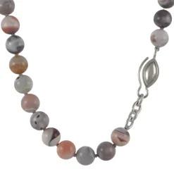 Monica Marcella – Botswana Agate Ojo Clasp Necklace
