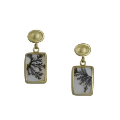 Monica Marcella – Dendritic Agate Drop Earrings