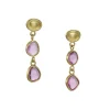 Monica Marcella - Pink and Lilac Sapphire Dangler Earrings