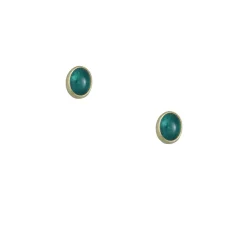 Monica Marcella – Zambian Emerald Stud Earrings