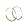 Monica Riley - Gold Bead Wire Hoops