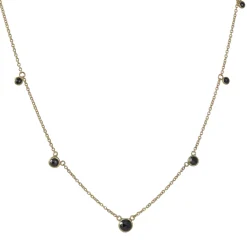 Monica Riley - Seven Graduated Black Diamond Necklace