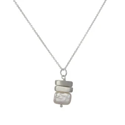 Philippa Roberts - Coin Pearl with Two Bars Pendant
