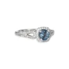 Precision Set- Montana Sapphire with Micropave Ring