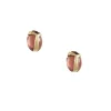 Rachel Atherley - Lucky Scarab Pink Tourmaline Post Earrings