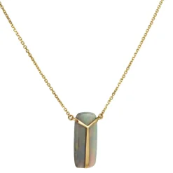 Rachel Atherley - Lucky Scarab Pendant with Lightning Ridge Opal