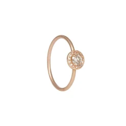 Rebecca Overmann - Baby Champagne Diamond Halo Ring