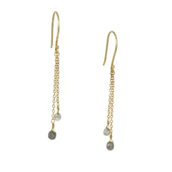 Rebecca Overmann - Double Strand Diamond Earrings