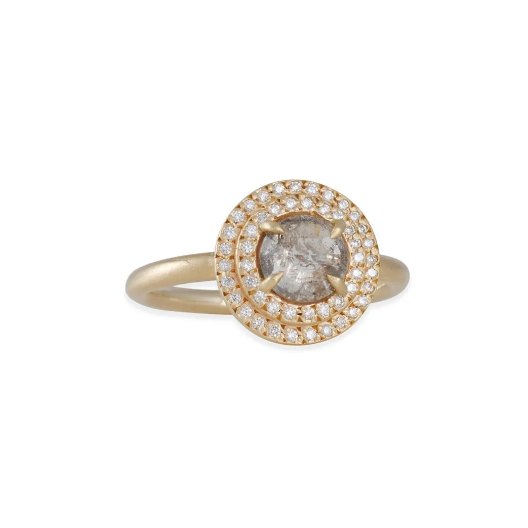 Rebecca Overmann - Double Halo Diamond Ring