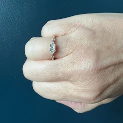 Rebecca Overmann - Mixed Brilliant Cut Diamond Engagement Ring