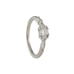 Rebecca Overmann - Mixed Brilliant Cut Diamond Engagement Ring