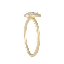 Rebecca Overmann - Pear Shaped Diamond Halo Stacking Ring