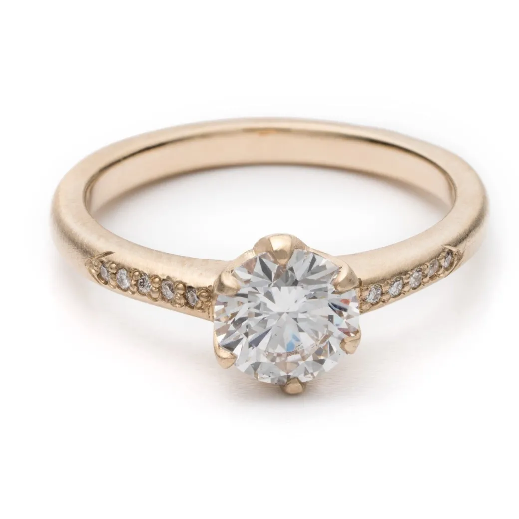 Rebecca Overmann - Six Prong Diamond Solitaire