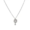 Sarah Richardson - Small Dishy Pod Pendant with Zircon Sterling Silver