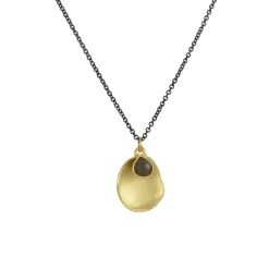 Sarah Richardson - Wish Pendant with labradorite Accent Vermeil