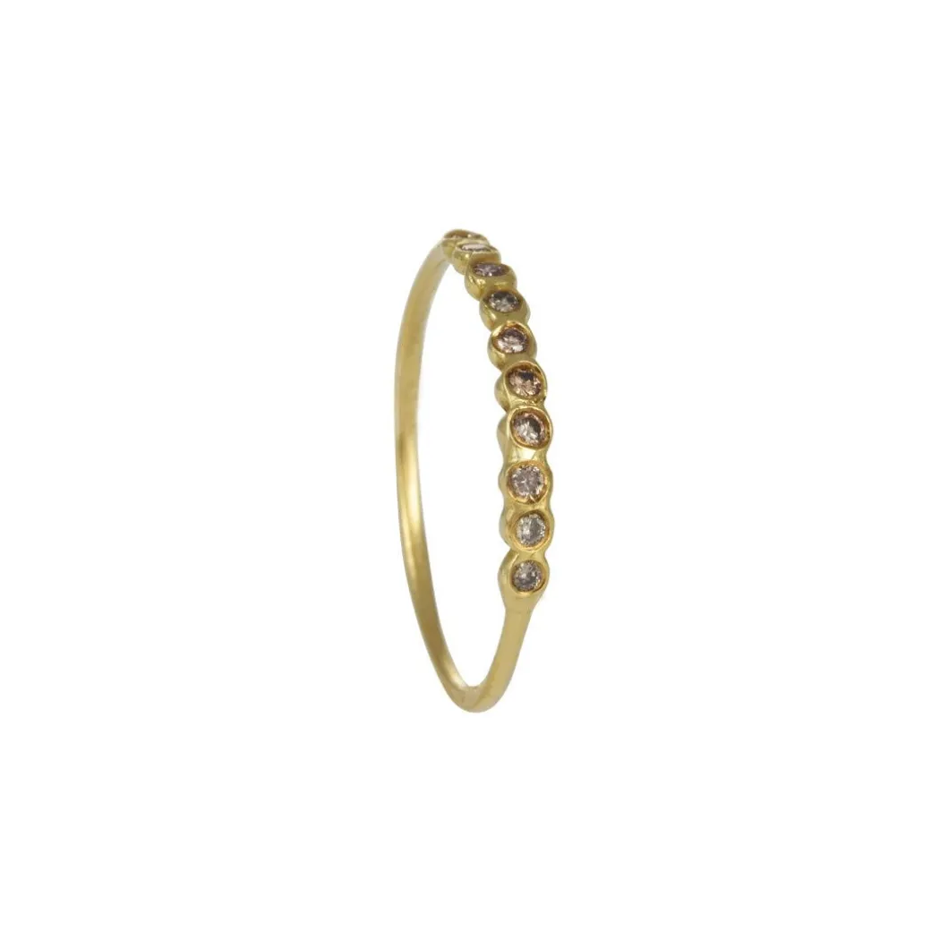 Satomi Kawakita - Brown Diamond Half Eternity Band