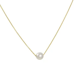 Satomi Kawakita - Single Pearl Charm Necklace