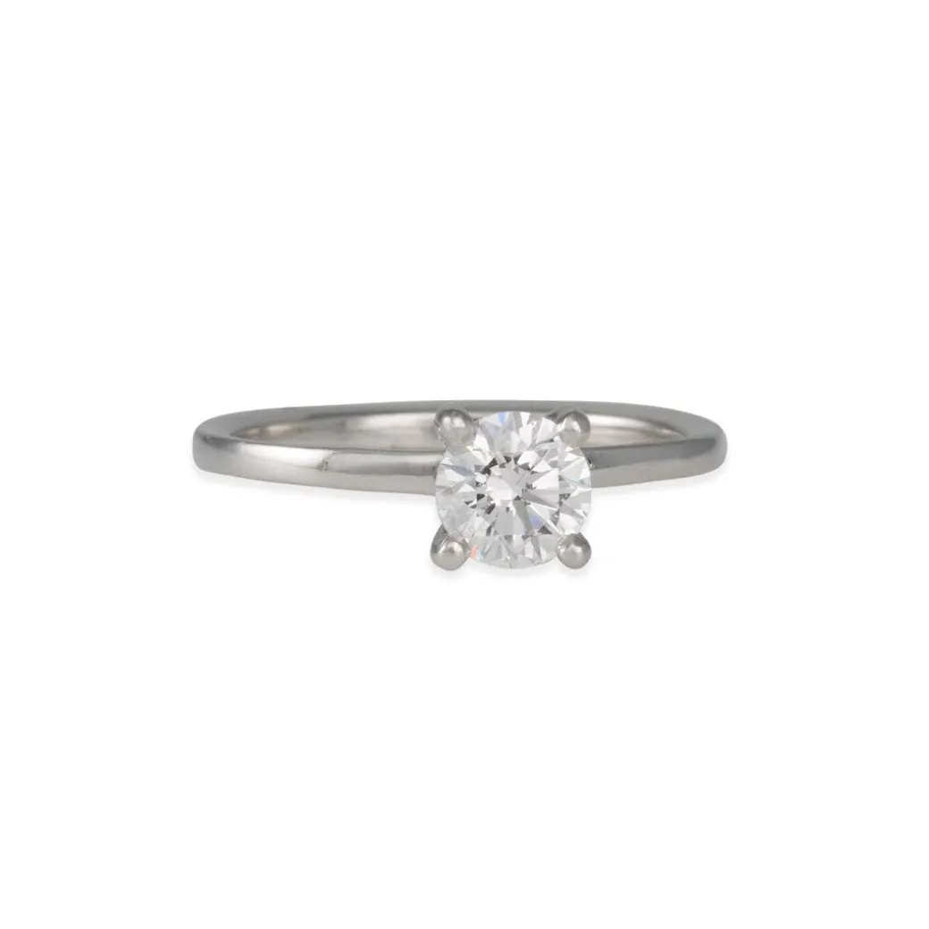 Sholdt Design - Petite Prong with .61ct Diamond in Platinum