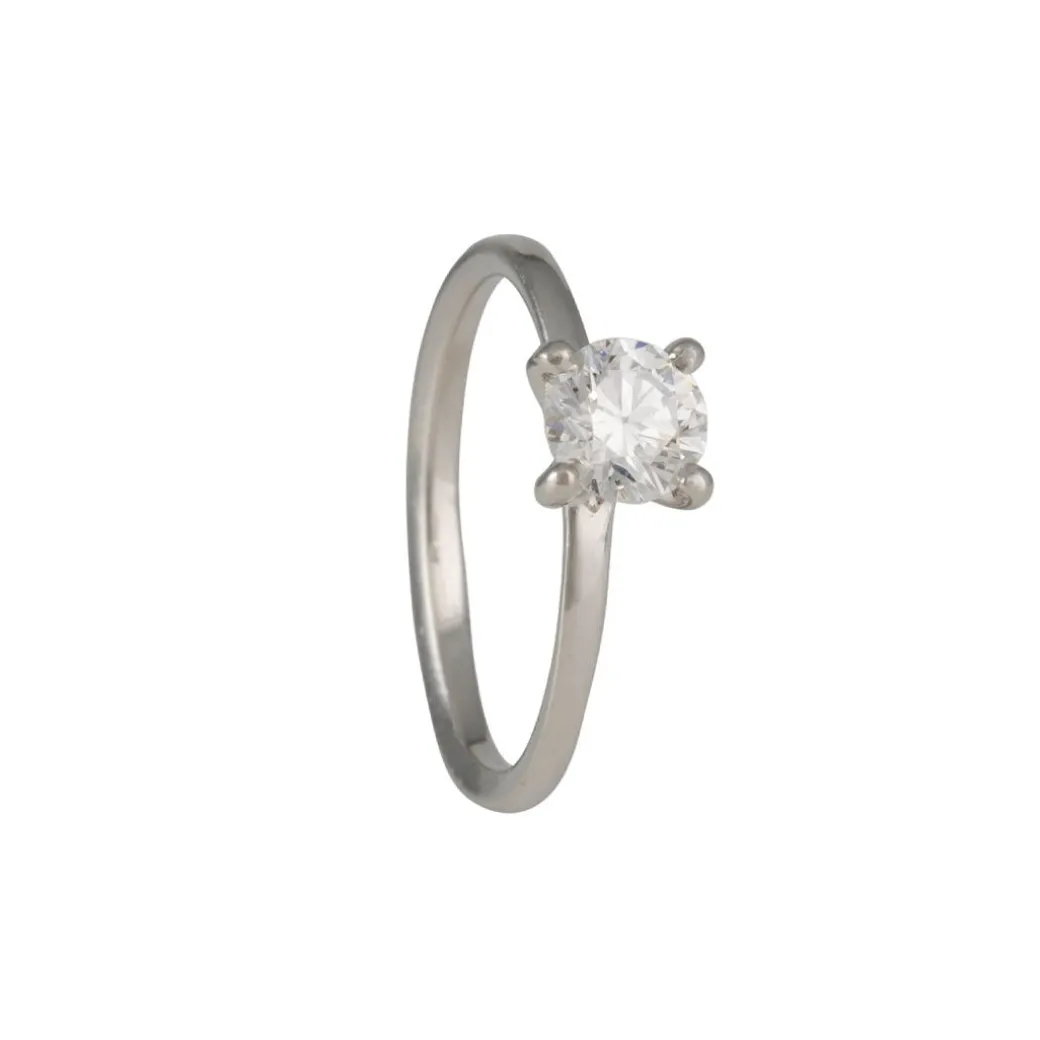 Sholdt Design - Petite Prong with .61ct Diamond in Platinum