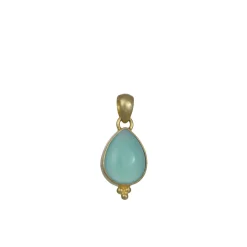 Steven Battelle – Chrysoprase Teardrop Pendant