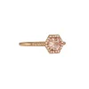 Suzanne Kalan - Hexagonal Morganite Diamond Pave Ring