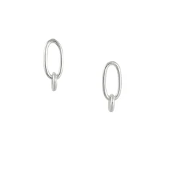 Tashi - Link Stud Earrings in Sterling Silver