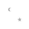 Tashi - Pave CZ Moon and Star Studs