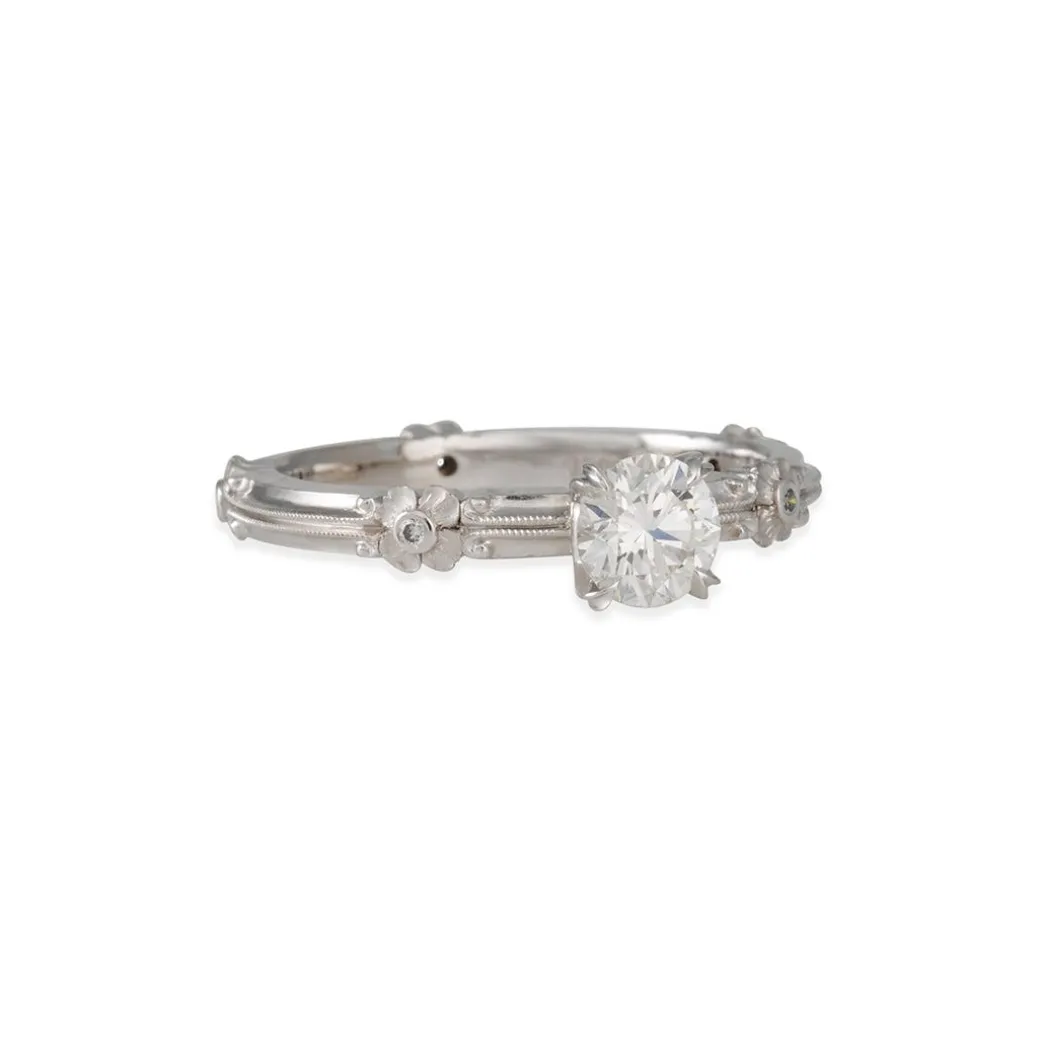 Van Craeynest - Buttercup .44ct Diamond Ring in 18k White Gold
