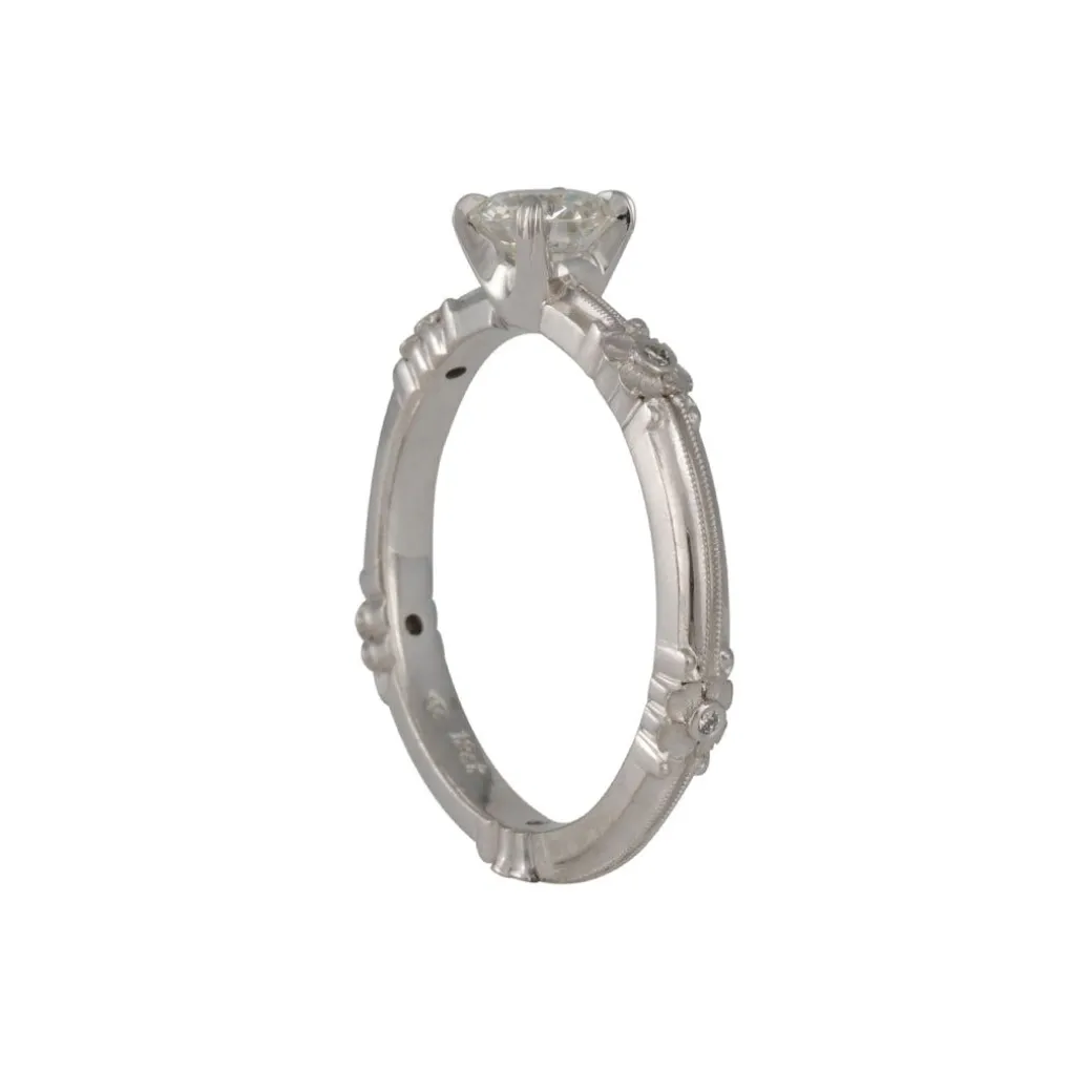 Van Craeynest - Buttercup .44ct Diamond Ring in 18k White Gold