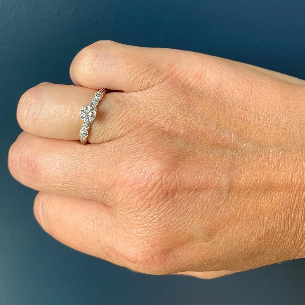 Van Craeynest - Buttercup .44ct Diamond Ring in 18k White Gold