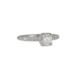Varna - .70ct Diamond Crown Solitaire in 18k white gold