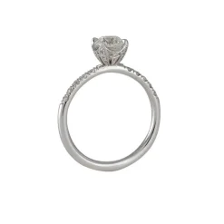 Varna - .70ct Diamond Crown Solitaire in 18k white gold