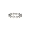 Varna - Diamond Shape Eternity Band in Platinum