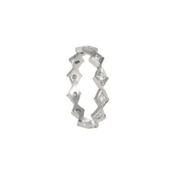 Varna - Diamond Shape Eternity Band in Platinum
