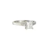 Varna - Hand Engraved Princess Cut .79ct Diamond Ring