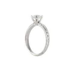Varna - Knife Edge .63ct Diamond Ring in 18k white gold