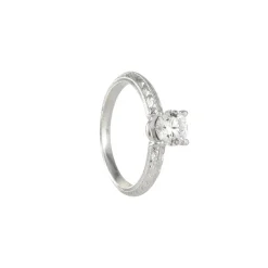 Varna - Knife Edge .63ct Diamond Ring in 18k white gold