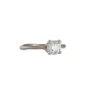 Yasuko Azuma - Organic Four Prong .75ct Diamond Ring in 18k Palladium