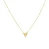 Zoe Chicco - Pave Pyramid Necklace in 14K Gold